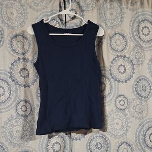 Laura Scott Navy Tank Top